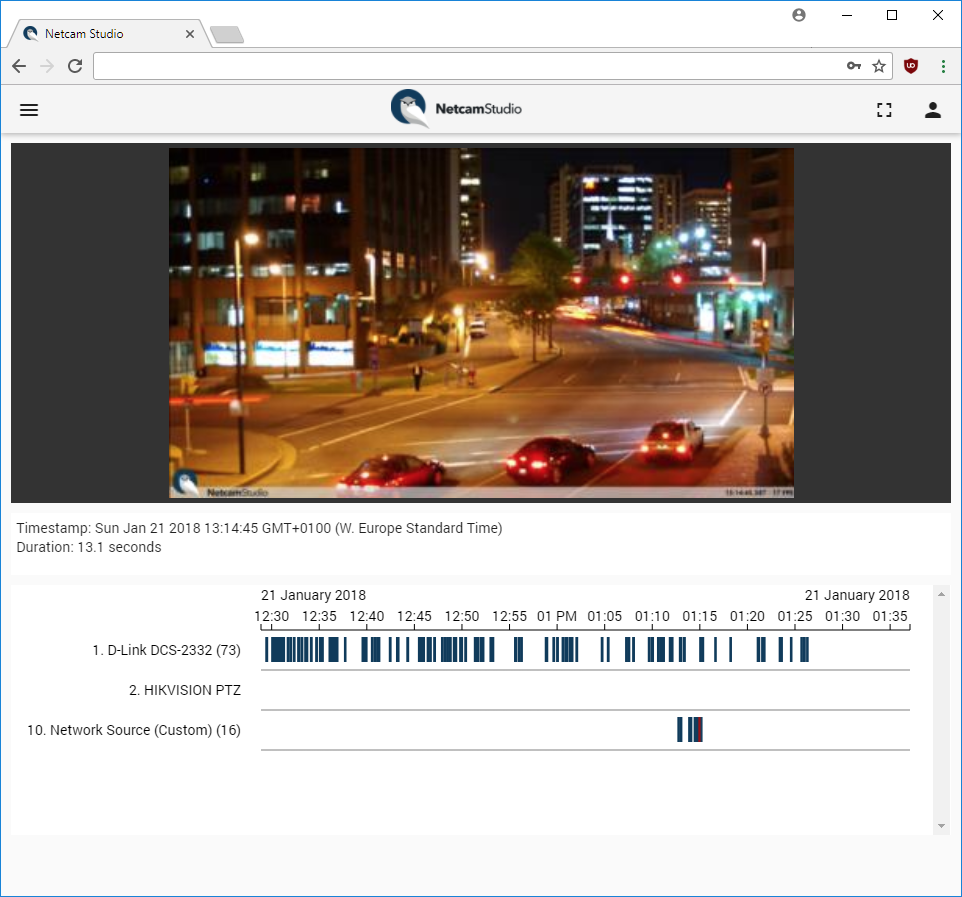Netcam Studio freeware screenshot